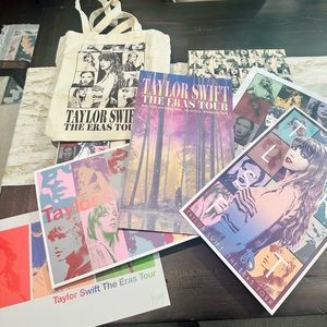 Eras Tour VIP box with Seattle poster and almost everything inside